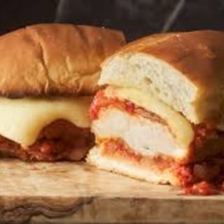 Aunt Margaret Eggplant Parm Sandwich 
