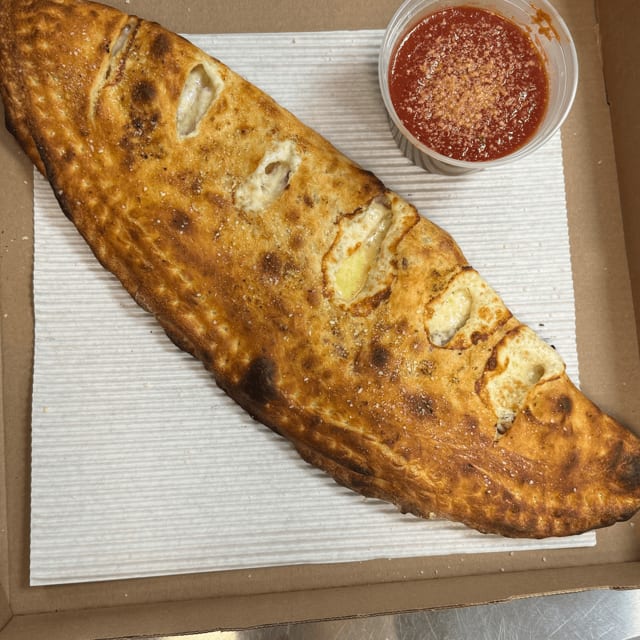 Emilio Pizza Calzone or Stromboli.